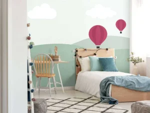 Fashion Heuvels met luchtballonnen Kinderkamer