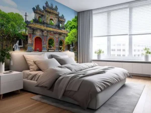 Clearance Hien Nhon Gate in Vietnam fotobehang Architectuur