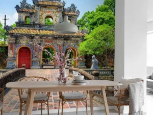 Clearance Hien Nhon Gate in Vietnam fotobehang Architectuur