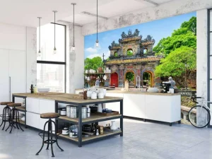 Clearance Hien Nhon Gate in Vietnam fotobehang Architectuur