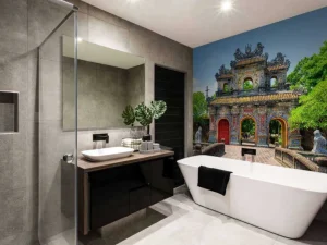 Clearance Hien Nhon Gate in Vietnam fotobehang Architectuur