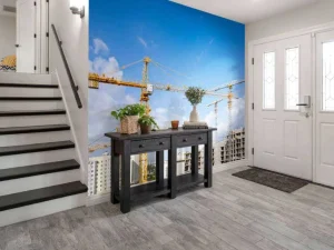 Best Hijskranen aan het werk fotobehang Architectuur