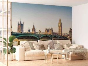 New Historisch Londen in de ochtend fotobehang Architectuur