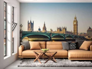 New Historisch Londen in de ochtend fotobehang Architectuur