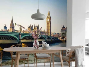 New Historisch Londen in de ochtend fotobehang Architectuur