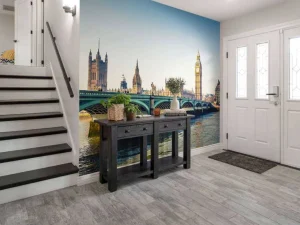 New Historisch Londen in de ochtend fotobehang Architectuur