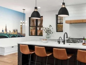 New Historisch Londen in de ochtend fotobehang Architectuur