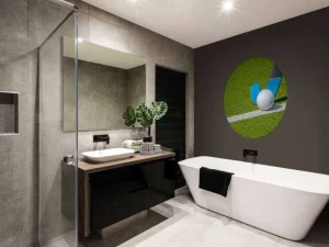 Discount Hockeystick met bal close-up fotobehang Kinderkamer | Sport