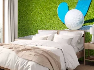 Discount Hockeystick met bal close-up fotobehang Kinderkamer | Sport
