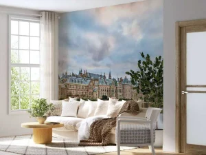Online Hofvijver in Den Haag fotobehang Steden | Architectuur