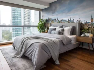 Online Hofvijver in Den Haag fotobehang Steden | Architectuur
