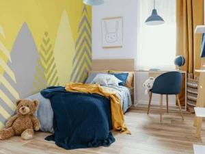 Outlet Hoge bergen, geel Kinderkamer