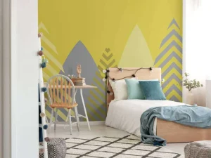 Outlet Hoge bergen, geel Kinderkamer