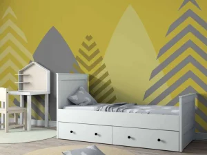 Outlet Hoge bergen, geel Kinderkamer