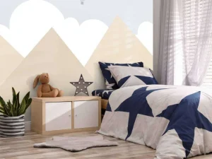 New Hoge bergen met luchtballonnen Kinderkamer