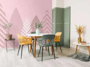 Clearance Hoge bergen, roze Kinderkamer