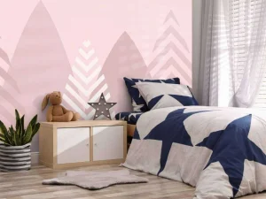 Clearance Hoge bergen, roze Kinderkamer