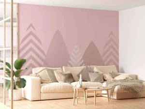 Clearance Hoge bergen, roze Kinderkamer