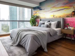 Discount Hollands roze tulpenveld fotobehang Hobbykamer | Bloemen