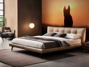 Best Hond bij zonsondergang fotobehang Dieren