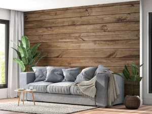 Outlet Horizontale houten planken fotobehang Hobbykamer | Gang