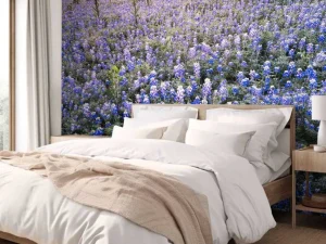 Fashion Hortensia veld in Texas fotobehang Bloemen