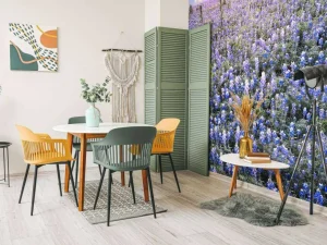 Fashion Hortensia veld in Texas fotobehang Bloemen