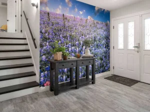 Fashion Hortensia veld in Texas fotobehang Bloemen
