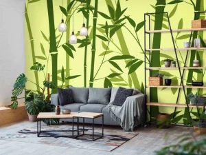 Hot Illustratie van bamboebos Kinderkamer