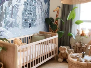 Fashion Ingesneeuwd sprookjesbos fotobehang Kinderkamer | Babykamer