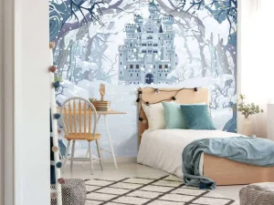 Fashion Ingesneeuwd sprookjesbos fotobehang Kinderkamer | Babykamer