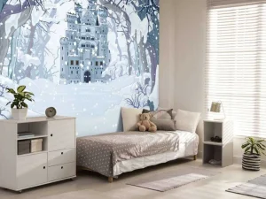 Fashion Ingesneeuwd sprookjesbos fotobehang Kinderkamer | Babykamer