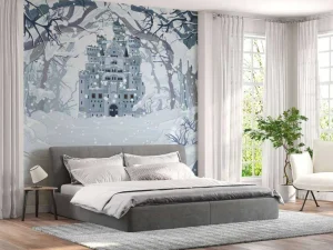 Fashion Ingesneeuwd sprookjesbos fotobehang Kinderkamer | Babykamer