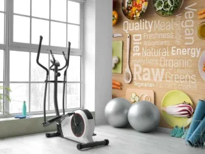 Online Ingrediënten met woorden fotobehang Keuken