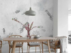 Clearance Inktvissen zee grijs Kinderkamer | Dieren