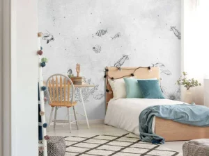 Clearance Inktvissen zee grijs Kinderkamer | Dieren