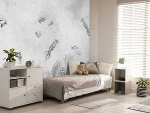 Clearance Inktvissen zee grijs Kinderkamer | Dieren
