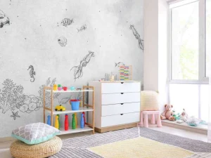 Clearance Inktvissen zee grijs Kinderkamer | Dieren