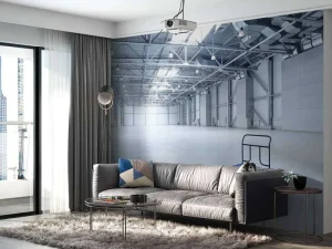 Best Interieur lege opslagplaats fotobehang Architectuur