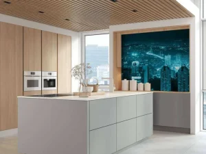 Fashion Istanbul met een blauw effect fotobehang Architectuur