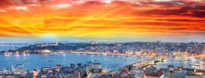 Outlet Istanbul onder een bijzondere hemel fotobehang Architectuur