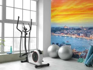 Outlet Istanbul onder een bijzondere hemel fotobehang Architectuur