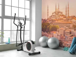 Outlet Istanbul op een warme dag fotobehang Architectuur