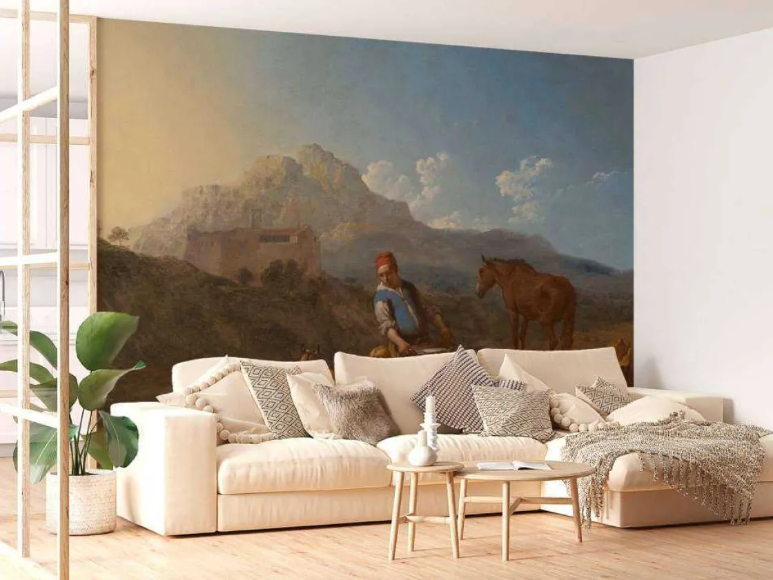 italiaans_landschap_met_g_10.webp New Italiaans landschap met geitenmelkster fotobehang Kunst & Design