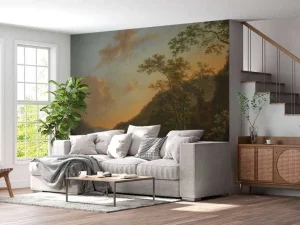 New Italiaans landschap met overzetveer fotobehang Kunst & Design