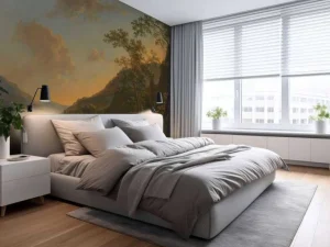 New Italiaans landschap met overzetveer fotobehang Kunst & Design