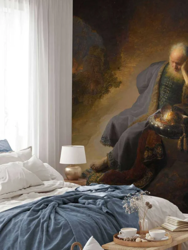 Online Jeremia treurend over de verwoesting van Jeruzalem fotobehang Kunst & Design
