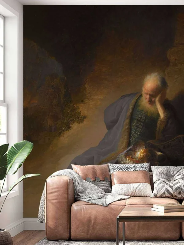Online Jeremia treurend over de verwoesting van Jeruzalem fotobehang Kunst & Design