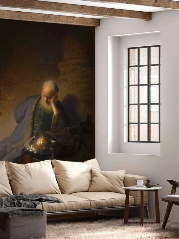 Online Jeremia treurend over de verwoesting van Jeruzalem fotobehang Kunst & Design
