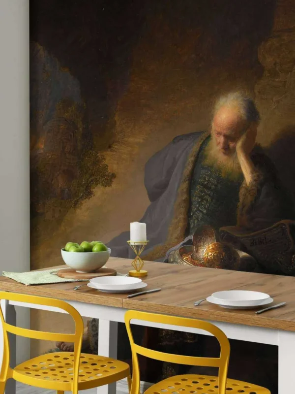 Online Jeremia treurend over de verwoesting van Jeruzalem fotobehang Kunst & Design